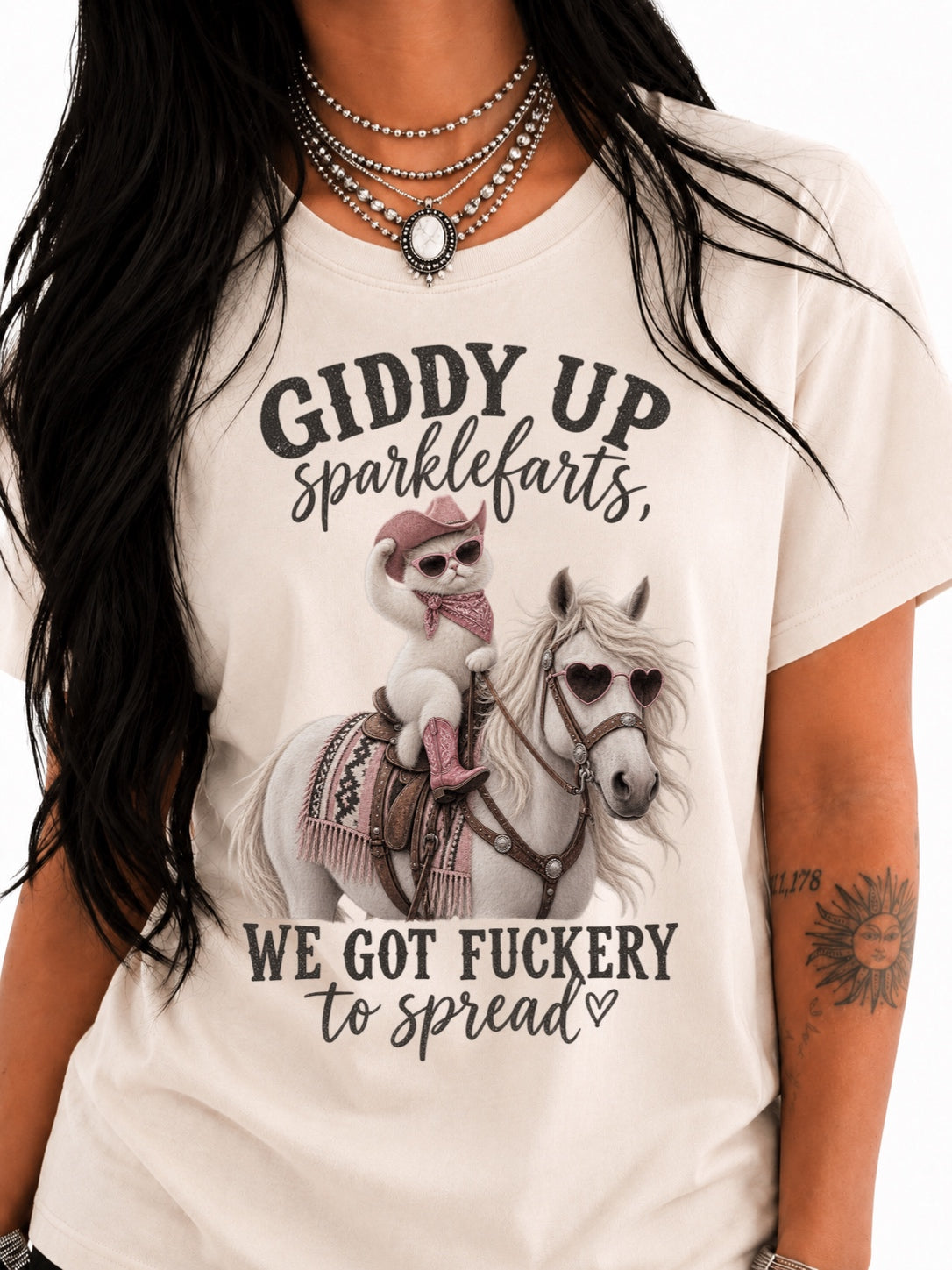 Giddy Up Sparklefarts Western Graphic Tee