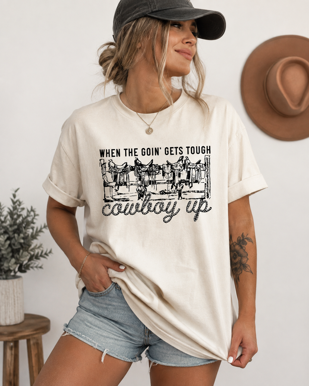 Cowboy Up Western Graphic Tee