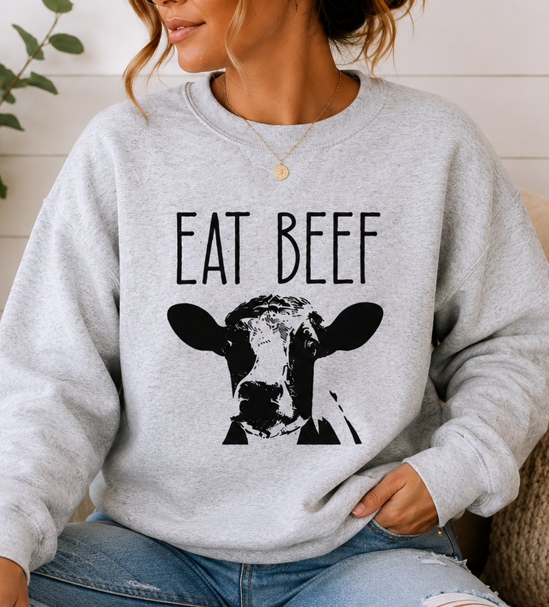 Eat Beef Cow Graphic Tee