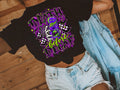 Death Before Decaf Halloween Graphic Tee