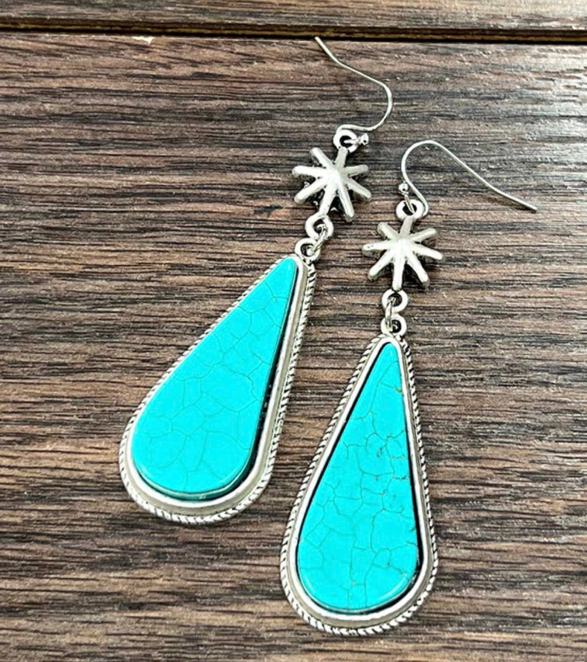 Turquoise Spur Earrings