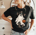 Cowboy Ghost Halloween Graphic Tee