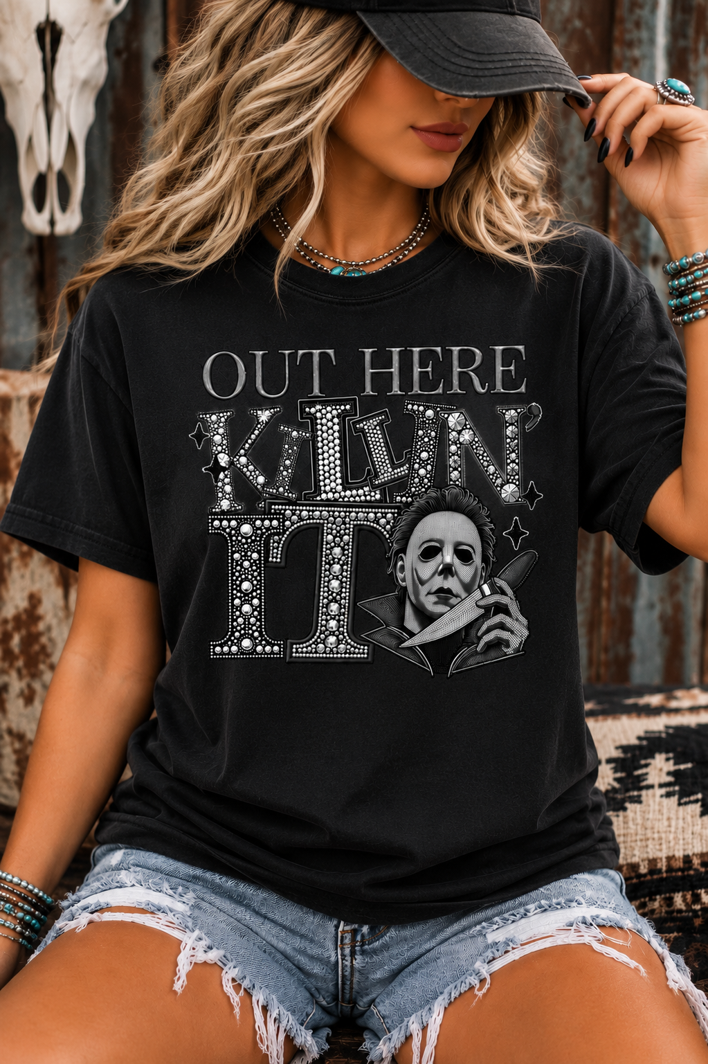 Out Here Killin’ It Halloween Graphic Tee