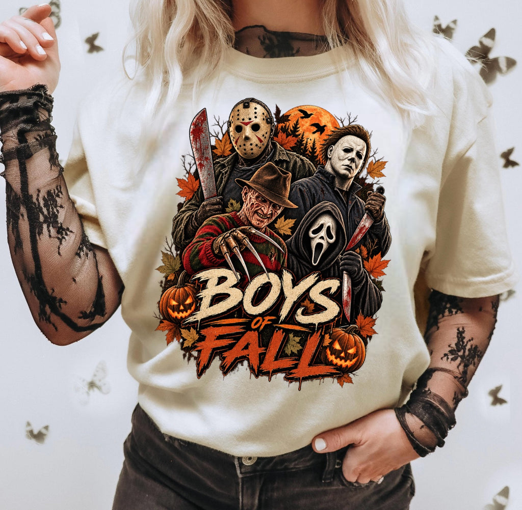 Boys of Fall Horror Graphic Tee