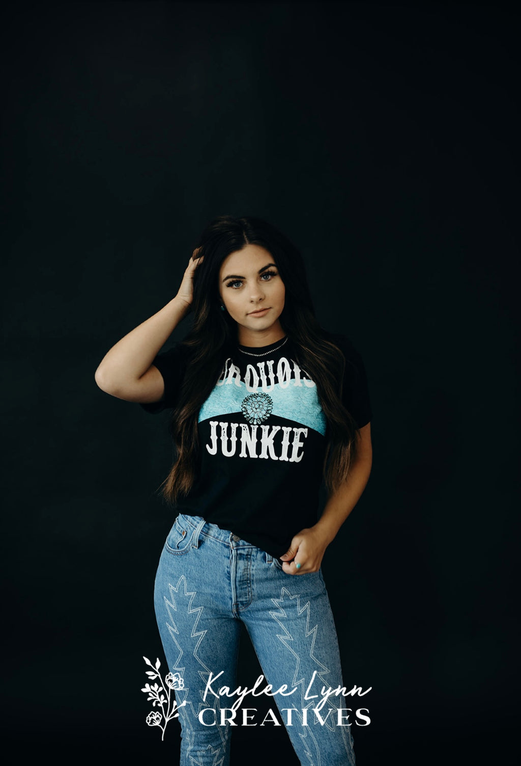 Bella Canvas Turquoise Junkie Graphic Tee