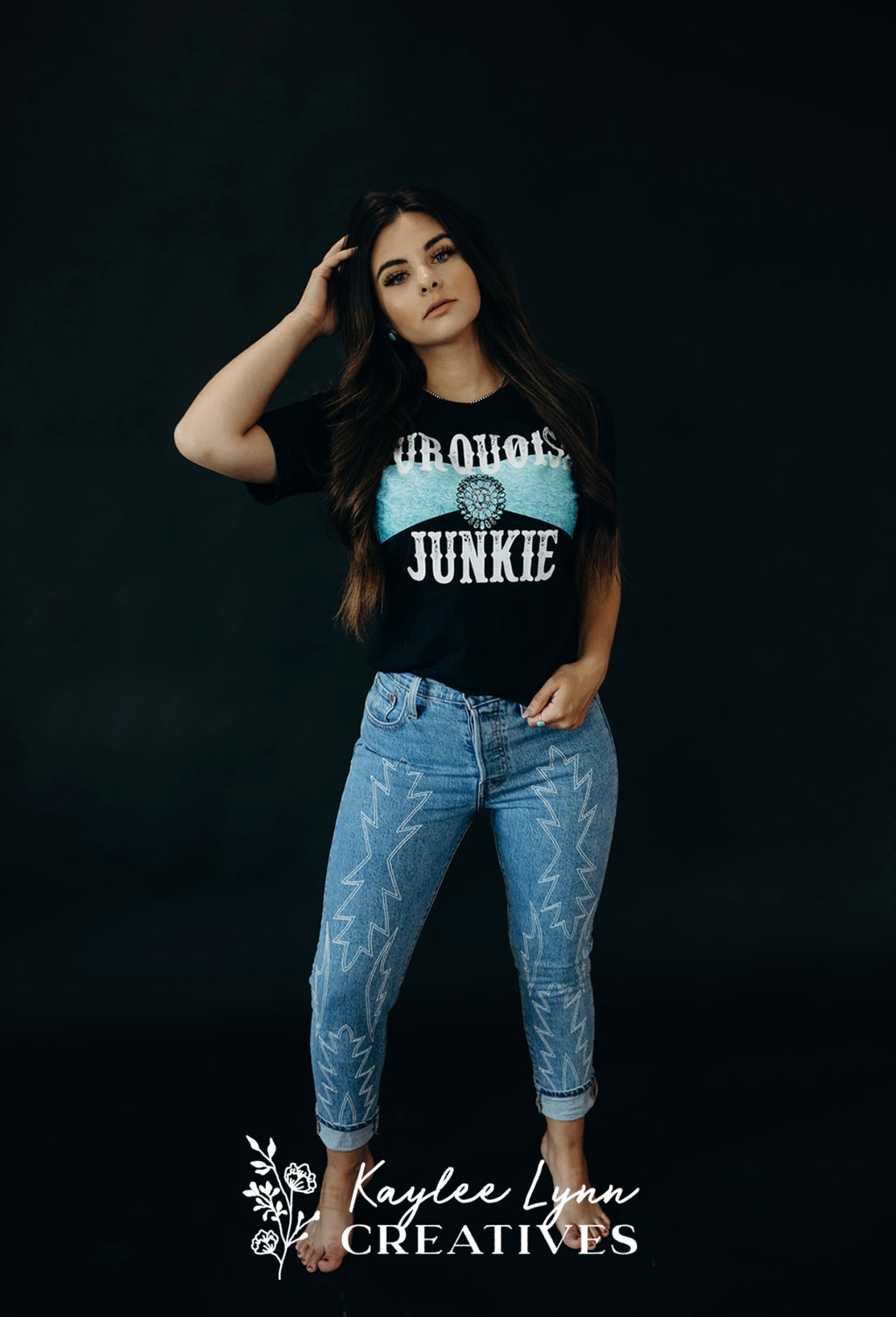 Bella Canvas Turquoise Junkie Graphic Tee