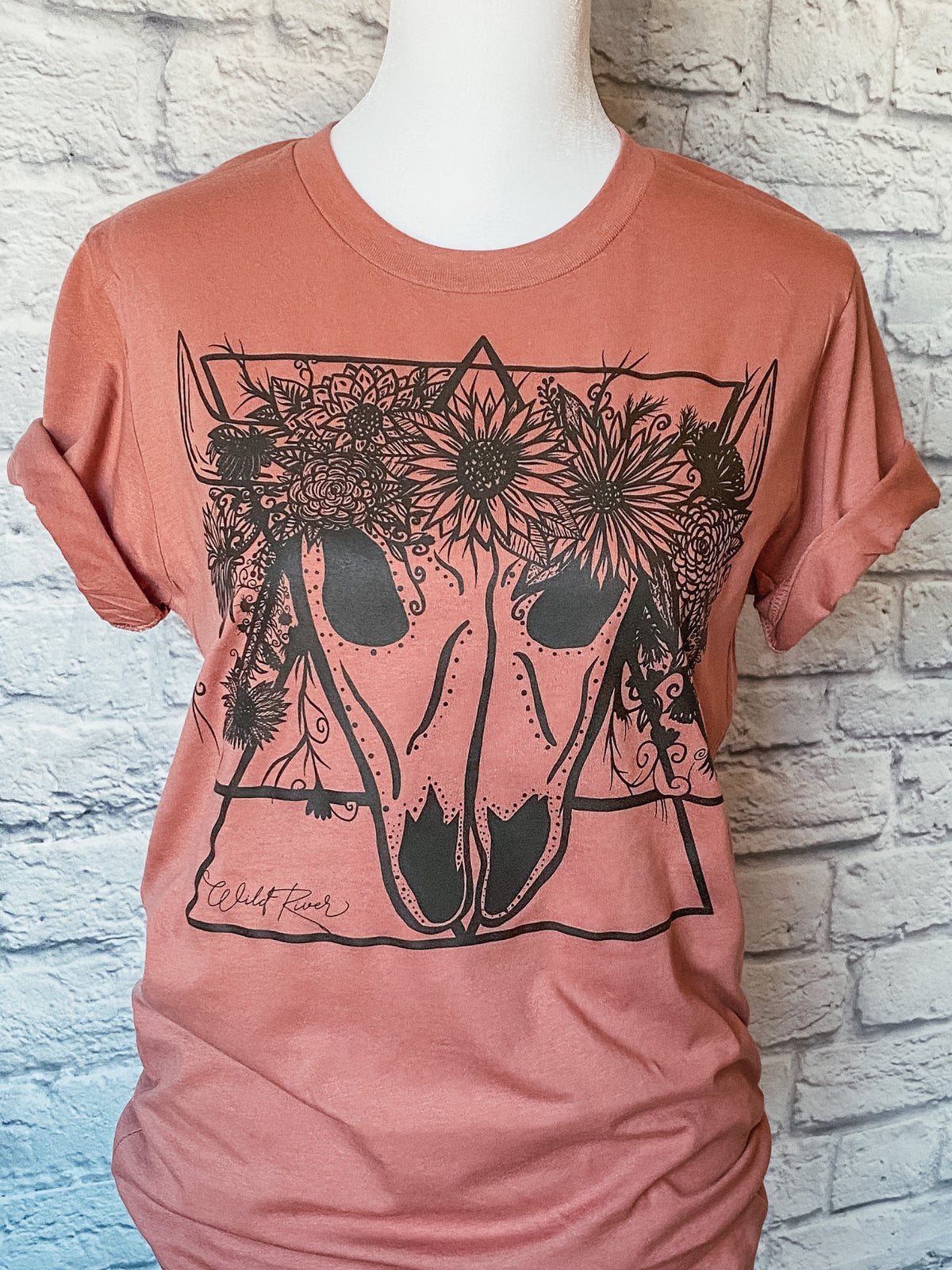 Bella Canvas Desert Bloom Cow Skull Tee Graphic Tee