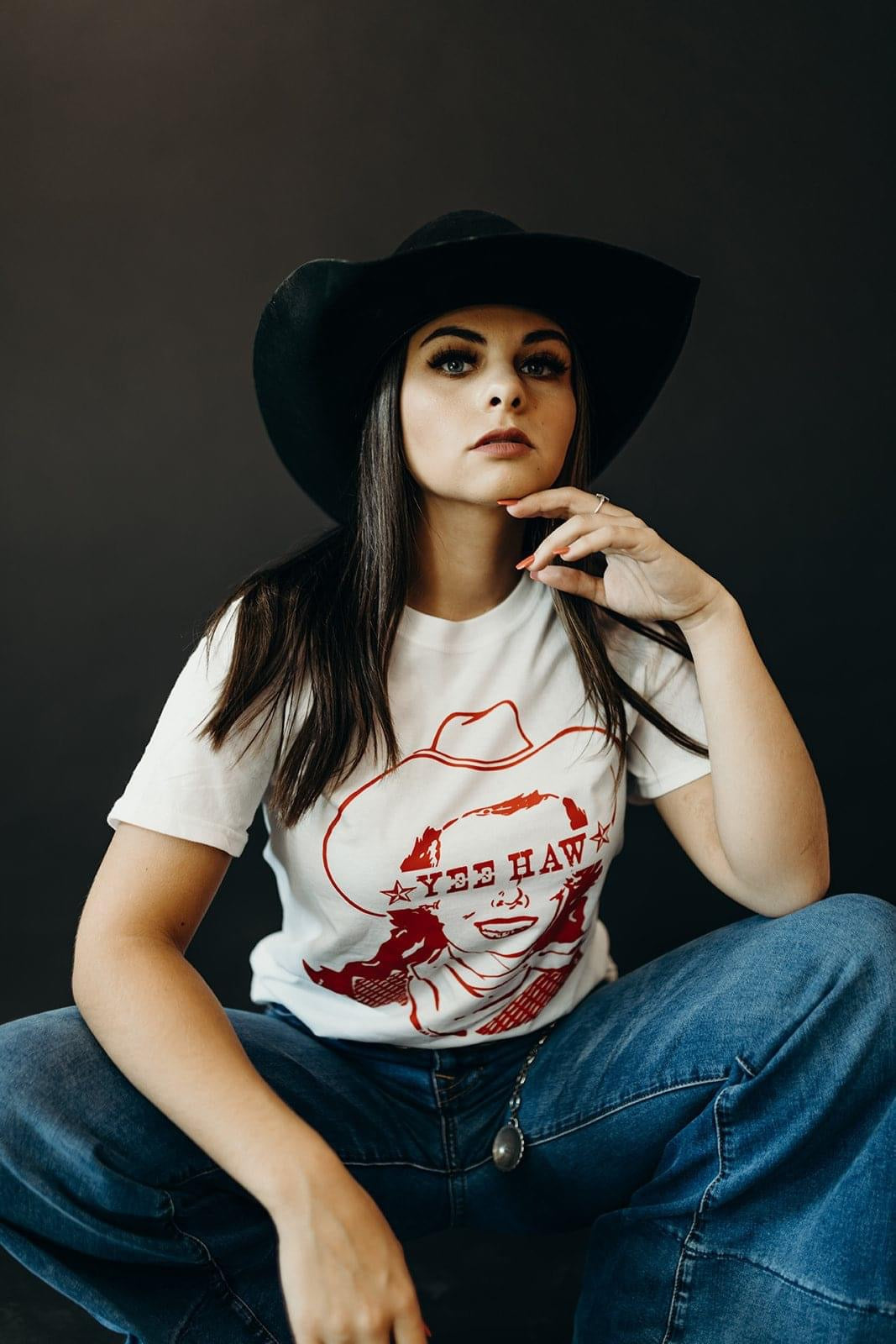 Yee Haw Cowgirl Shirt – Graphic Tee, Long Sleeve & Crewneck