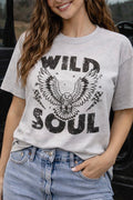 Wild Soul Eagle Graphic Tee Shirt – Graphic Tee, Long Sleeve & Crewneck