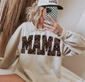 Checkered & Leopard Mama Shirt – Graphic Tee, Long Sleeve & Crewneck